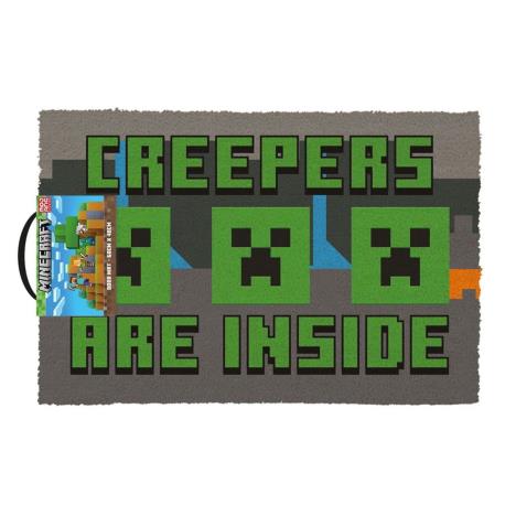 Minecraft Creepers Are Inside Coir Doormat £14.99